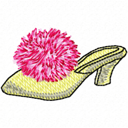 Shoes Embroidery Design 4
